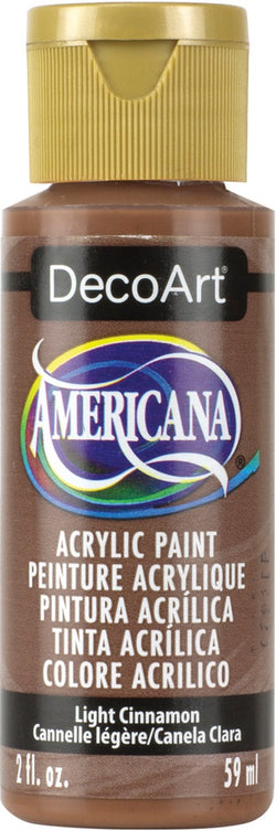 DecoArt Light Cinnamon American Acrylic 2Oz. - CLDA114-2OZ - Lilly Grace Crafts