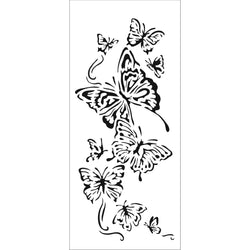 The Crafters Workshop 4x9 Slimline Stencil Flying Butterflies - TCW2318 - Lilly Grace Crafts