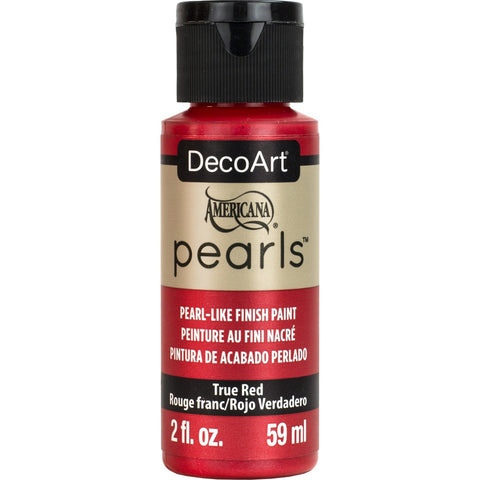 DecoArt True Red Americana Pearls - 2Oz. - CLDAP129-2OZ - Lilly Grace Crafts