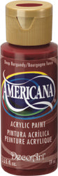 DecoArt Deep Burgundy Americana Acrylic 2Oz. - CLDA128-2OZ - Lilly Grace Crafts