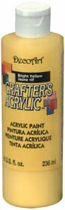 DecoArt Bright Yellow Crafters Acrylic 8oz - CLDCA49-8 - Lilly Grace Crafts