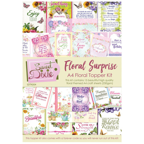 Sweet Dixie Sweet Dixie Floral Surprise Topper kit with Forever Code - SDTK004 - Lilly Grace Crafts