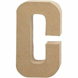 Creativ Letter C - 20.5cm - Single Paper mâché - CLCV26602 - Lilly Grace Crafts