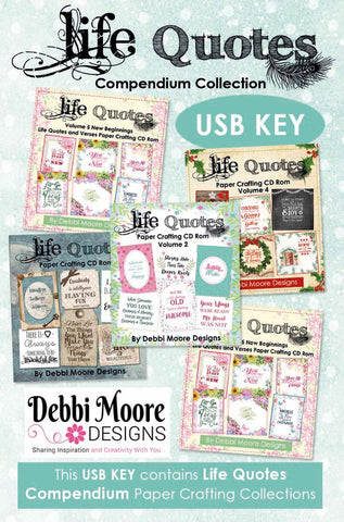 USB - Life Quotes Compendium - DMUSB074 - Lilly Grace Crafts