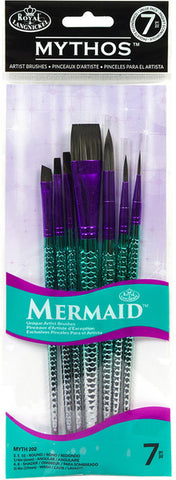 Royal & Langnickel Mythos Mermaid 7 Piece Brush Set - CLMYTH202 - Lilly Grace Crafts