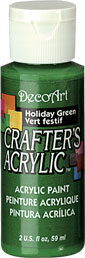 DecoArt Holiday Green Crafters Acrylic  2oz - CLDCA104-2OZ - Lilly Grace Crafts