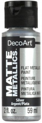 DecoArt Silver Matte Metallics - CLDADMMT14-2OZ - Lilly Grace Crafts