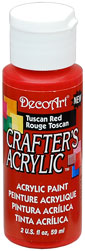 DecoArt Tuscan Red Crafters Acrylic 2oz - CLDCA126-2OZ - Lilly Grace Crafts