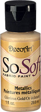 DecoArt Glorious Gold Met SoSoft 1Oz. - CLDA-DSM19-1OZ - Lilly Grace Crafts