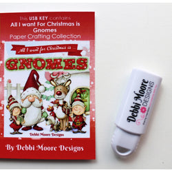 All I Want For Christmas Is Gnomes USB Key - DMUSB655 - Lilly Grace Crafts