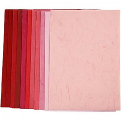 Creativ Straw Silk Paper - Red Harmony 30 Sheets - CLCV20878 - Lilly Grace Crafts