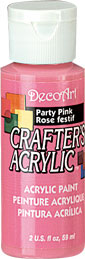 DecoArt Party Pink Crafters Acrylic  2oz - CLDCA98-2OZ - Lilly Grace Crafts