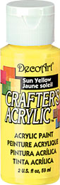 DecoArt Sun Yellow Crafters Acrylic 2oz - CLDCA113-2OZ - Lilly Grace Crafts
