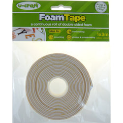 U-Craft foam tape roll 1x3m roll - FN200487 - Lilly Grace Crafts