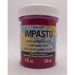 DecoArt Quinacridone Magenta 4oz Traditions Impasto Paint - CLDADTP01-4OZ - Lilly Grace Crafts