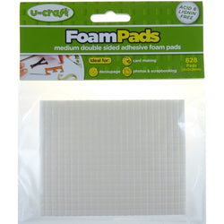 U-Craft Foam Pads - 5x5x3mm 2 sheet - FN200486 - Lilly Grace Crafts