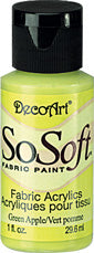 DecoArt Green Apple SoSoft 1Oz. - CLDA-DSS75-1OZ - Lilly Grace Crafts