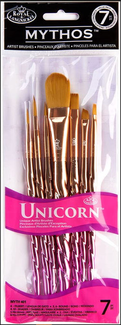 Royal & Langnickel Mythos Unicorn 7 Piece Brush Set - CLMYTH401 - Lilly Grace Crafts