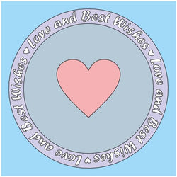 Card-io Love and Best Wishes - MajeMask Stencil - CDSTLO-02 - Lilly Grace Crafts