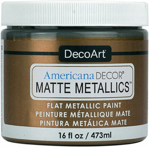 DecoArt Aged Bronze Matte Metallics 16oz - CLDADMMT09-16OZ - Lilly Grace Crafts