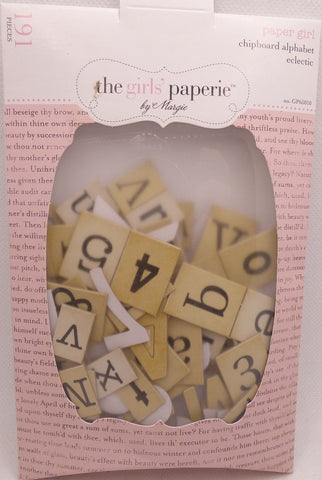 Advantus Chipboard Alphabet, Eclectic - ADGP65010 - Lilly Grace Crafts