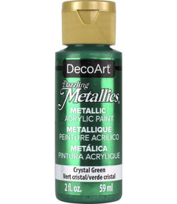 DecoArt Crystal Green Americana Metallics 2oz - CLDA076 - Lilly Grace Crafts