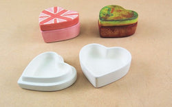 Country Love Crafts Heart Box Small Plain Flat Box Quantity 8 - CLCC037 - Lilly Grace Crafts