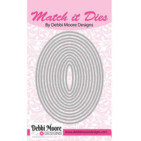 Debbi Moore Designs Nesting Metal Die Set Die Oval - DMND004 - Lilly Grace Crafts