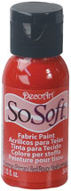 DecoArt Xmas (Primary) Red SoSoft 1Oz. - CLDA-DSS25-1OZ - Lilly Grace Crafts