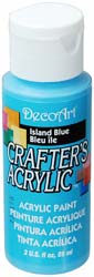 DecoArt Island Blue Crafters Acrylic 2oz - CLDCA123-2OZ - Lilly Grace Crafts