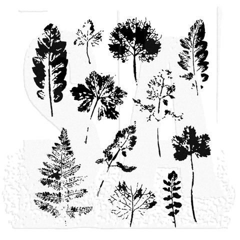 Stampers Anonymous_AGW Leaf Prints - AGCMS273 - Lilly Grace Crafts