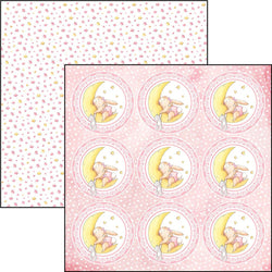 Ciao Bella Papers 12"x12" Sheets x12 Dormi piccolina Girl - CBSS063 - Lilly Grace Crafts