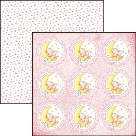 Ciao Bella Papers 12"x12" Sheets x12 Dormi piccolina Girl - CBSS063 - Lilly Grace Crafts