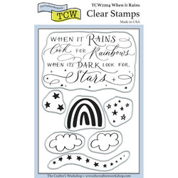 The Crafters Workshop When it Rains 4x6 Stamp Set - TCW2204 - Lilly Grace Crafts