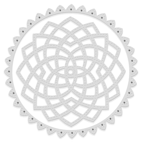 Sweet Dixie Pricked Rosette - Sweet Dixie Cutting Die - SDD643 - Lilly Grace Crafts