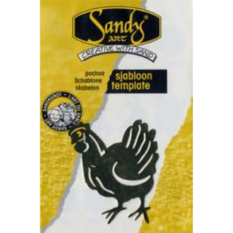 Sandy Art Template Chicken - S4.0089 - Lilly Grace Crafts