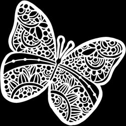 The Crafters Workshop 6x6 Stencil Sunny Butterfly - TCW934S - Lilly Grace Crafts