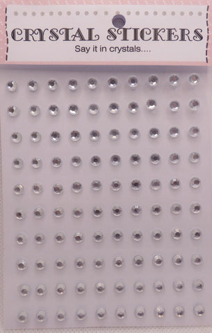 Clear 100 Extra Large Diamond Studs Sold in single strips - CIQ-085502-CLEA - Lilly Grace Crafts