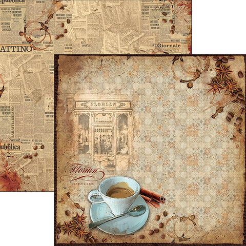 Ciao Bella Papers 12"x12" Sheets x10 Caffe Florian - CBS005 - Lilly Grace Crafts