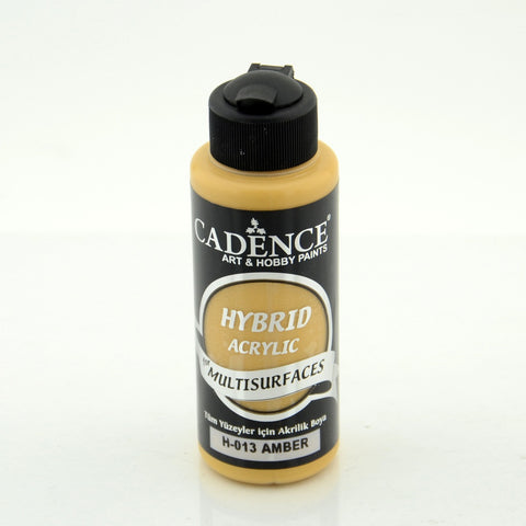 Cadence Amber 120 ml Hybrid Acrylic Paint For Multisurfaces - CA741425 - Lilly Grace Crafts