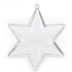 Unbranded Transparent star 100mm x5pcs - CLLFZGA030-100 - Lilly Grace Crafts