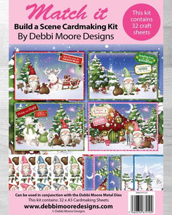 Debbi Moore Designs Match It - Build A Scene I'll be Gnome for Christmas Pad - DMMIPP155 - Lilly Grace Crafts