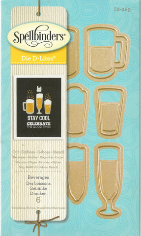 Spellbinders Beverages Die-D-Lite - SBS2-289 - Lilly Grace Crafts