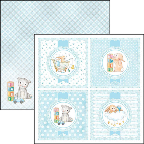 Ciao Bella Papers 12"x12" Sheets x12 I miei giochi Boy - CBSS072 - Lilly Grace Crafts