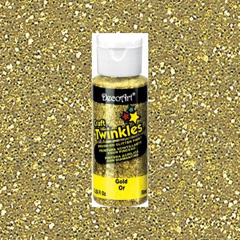 DecoArt Gold Craft Twinkles 2Oz. - CLDA-DCT3-2OZ - Lilly Grace Crafts