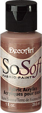 DecoArt Burnt Sienna SoSoft 1Oz. - CLDA-DSS41-1OZ - Lilly Grace Crafts