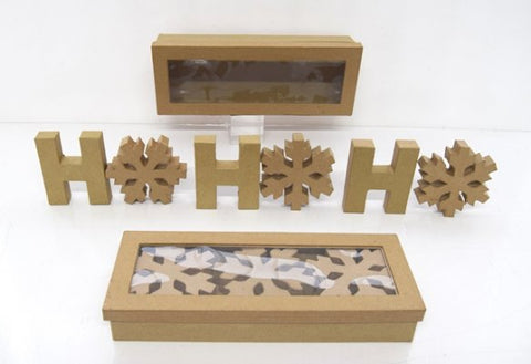 Country Love Crafts HoHoHo Snowflake letter Kit Pack of 6 - CLP1190 - Lilly Grace Crafts