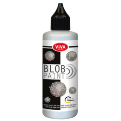 Viva Decor Blob Paint 90 ml Silver Glitter - VD131992110 - Lilly Grace Crafts