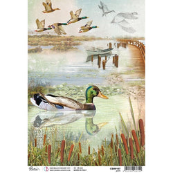 Ciao Bella Papers A4 Rice Paper x5 Jetty - CBRP157 - Lilly Grace Crafts