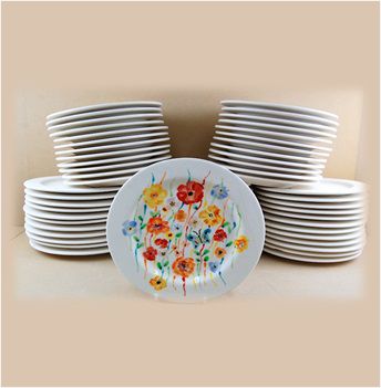 Country Love Crafts GMS Bulk Buy Plates RIMMED 26cm x 60 - CLBULK-PACK-005 - Lilly Grace Crafts